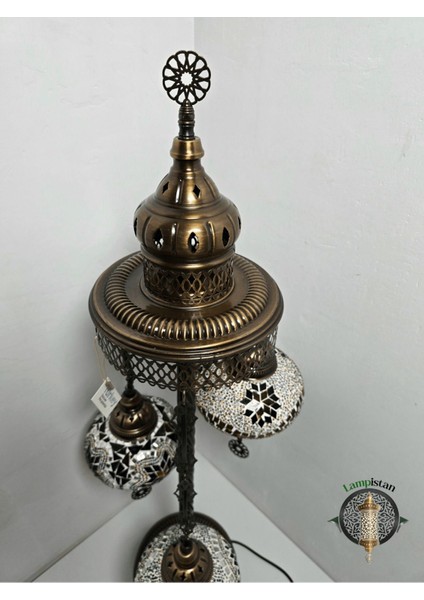 El Yapımı 3'lü Mozaik Cam Lambader, Şık ve Renkli Tasarım modelleri