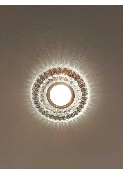 Şık Bej Dekoratif Cam Spot Led, GU10, 3W, 3000K ile Sıcak Atmosfer Sağlar fiyatları