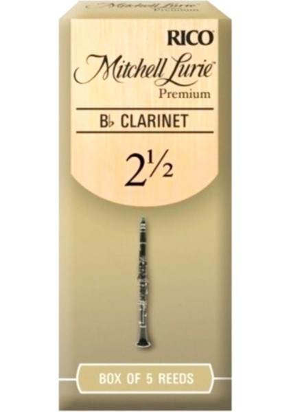 Sib Klarnet Kamışı No:2,5, Rico M.lurie Prem. RMLP5BCL250, Yüksek Kalite
