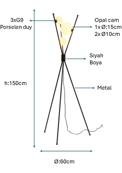 Modern Siyah Lambader, Şık ve Zarif Dekoratif Aydınlatma Parçası fiyatları