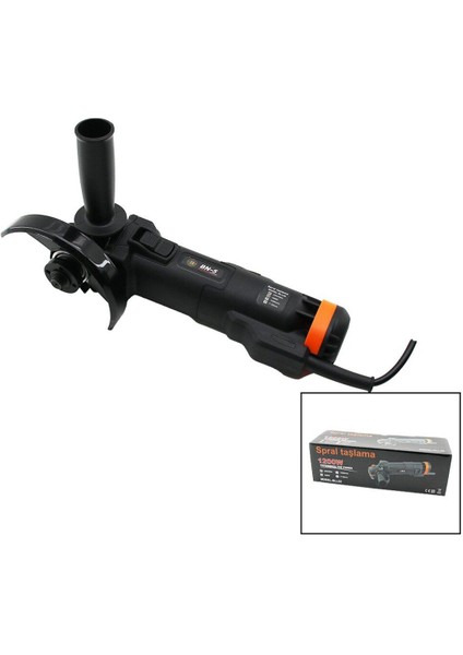1200W Taşlama Aleti, Siyah-Turuncu, 11000/MIN, 125MM Bıçaklı