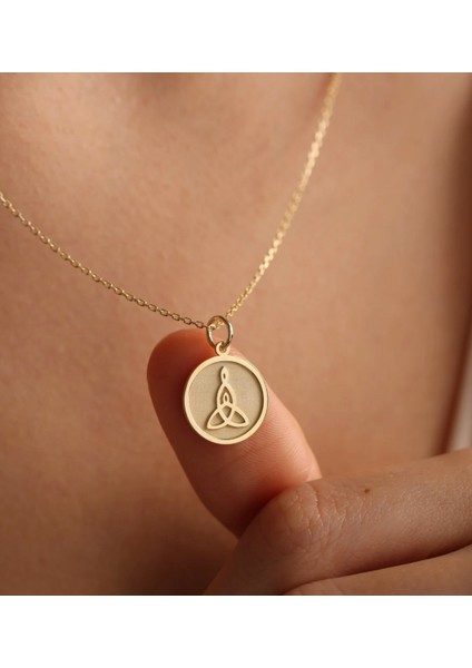 925 Ayar Gümüş Kelt Anne Çocuk Sembolü Kolye modelleri