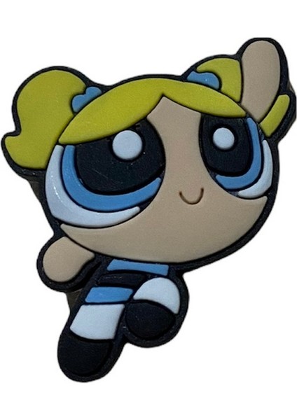 PowerPuff Girls Bubbles Temalı Temalı Jibbitz Crocs Terlik Süsü