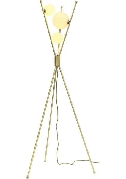 Kahverengi Eskitme Kaplamalı Modern Lambader PLC-1205-L-E