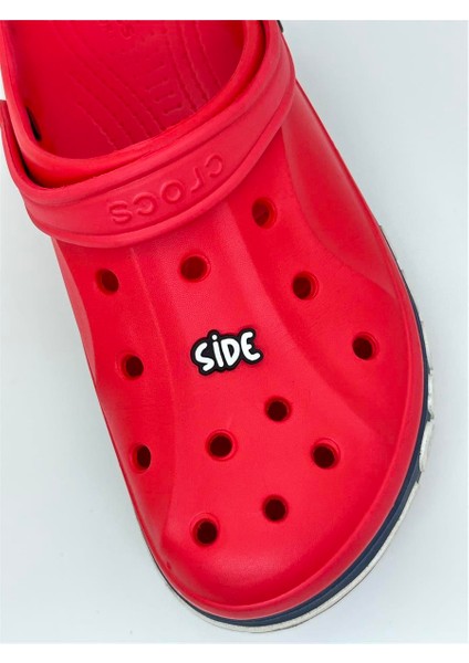 Side Yazı Temalı Temalı Jibbitz Crocs Terlik Süsü
