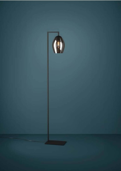 Siyah Dökme Çelik Köşe Lambası, E27, 40W, 19 Cm, Iç Mekan Kullanımı