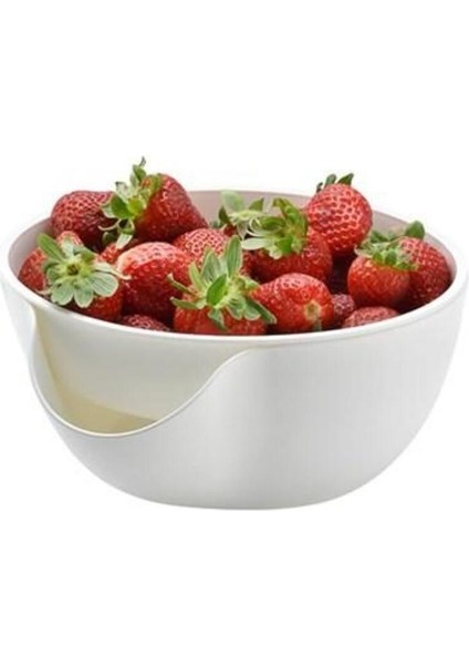 Şık Süzgeçli Çok Amaçlı Taşınabilir Kase -10756 (4130)