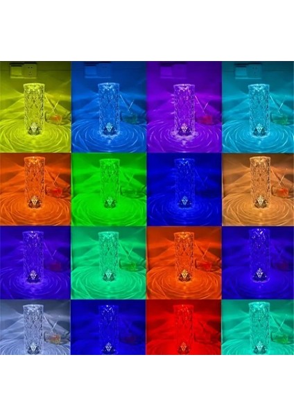 Çok Renkli Şarjlı Dokunmatik Kademeli LED Masa Lambası fırsatları