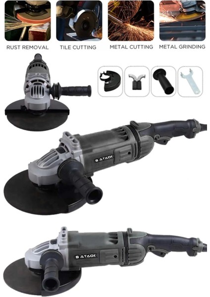 2200W Spiral Taşlama ve Metal Kesme Makinesi, 230MM Işçilik Gücüyle Profesyonel Kullanım