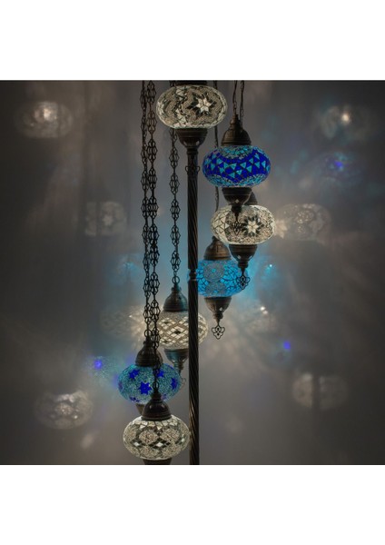 7'li Mozaik Lambader, Köşe Lambası, Otantik ve Dekoratif Aydınlatma Seçeneği fiyatları
