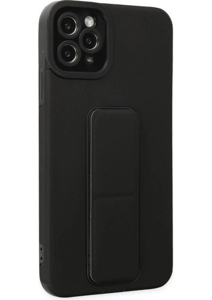 Newface iPhone 11 Pro Max Kılıf Mega Standlı Silikon - Siyah fiyatları