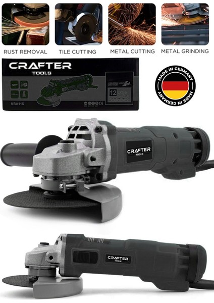 980W Bakır Sargılı Spiral Taşlama Makinesi, 125 Mm, Çok Amaçlı Kullanım