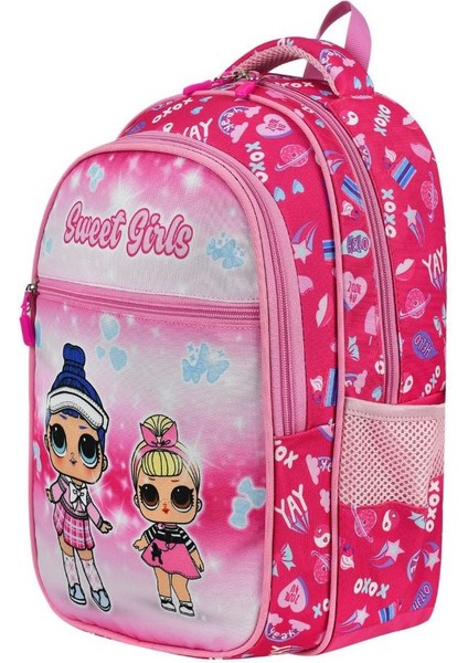 Ilkokul Çantası Lol 2'li Set 40*30 cm Beslenme Çantası Ortopedik Sırt Çantası Kız Çocuk fiyatları