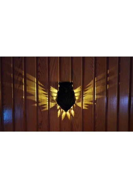 Siyah Baykuş LED Gece Lambası, 12V Pilli, Işıklı, Şık ve Kullanışlı Tasarım fiyatları