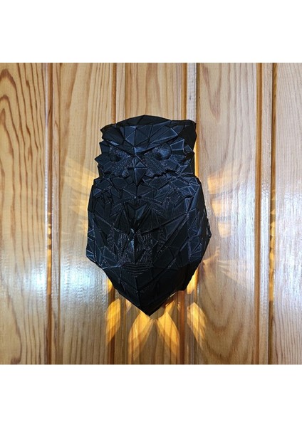 Siyah Baykuş LED Gece Lambası, 12V Pilli, Işıklı, Şık ve Kullanışlı Tasarım modelleri