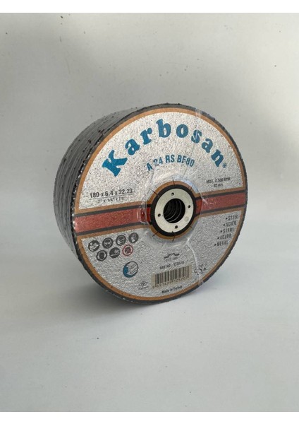 Çelik Taşlama Taşı 180X6.4X22.23 Mm, 10'lu Paket fiyatları