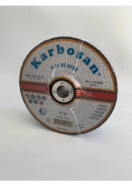 Çelik Taşlama Taşı 180X6.4X22.23 Mm, 10'lu Paket modelleri