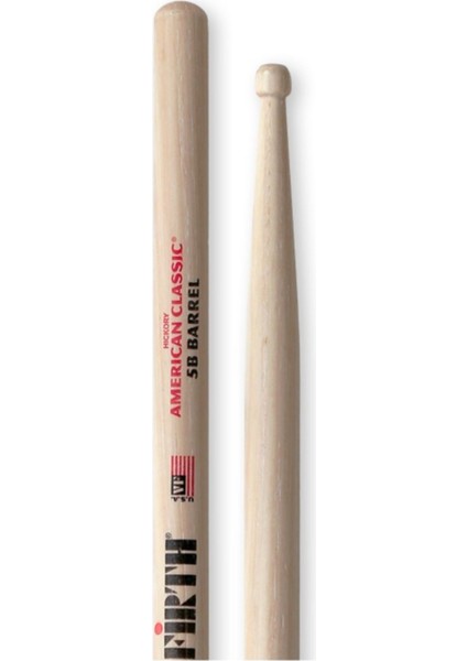 Iki Adet Hickory Baget, 0.595"X16" Ölçü, Çift Uç, 5b Barrel Tipi, Müzik Aleti Aksesuarı