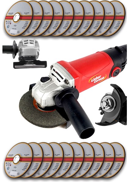 Devir Ayarlı 1500W Spiral Avuç Içi Taşlama Makinesi, 20 Taş Hediye