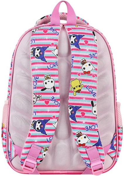 Ilkokul Çantası Kuromi 2'li Set 40*30 cm Beslenme Çantası Ortopedik Sırt Çantası Kız Çocuk fırsatları