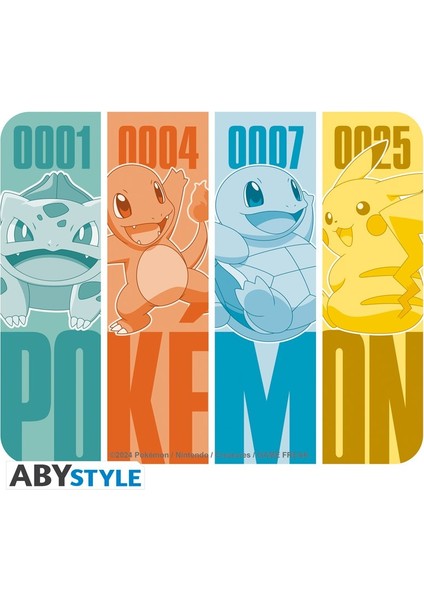 Pokemon - Flexible Mouse Pad - Kanto Starters - ABYACC549