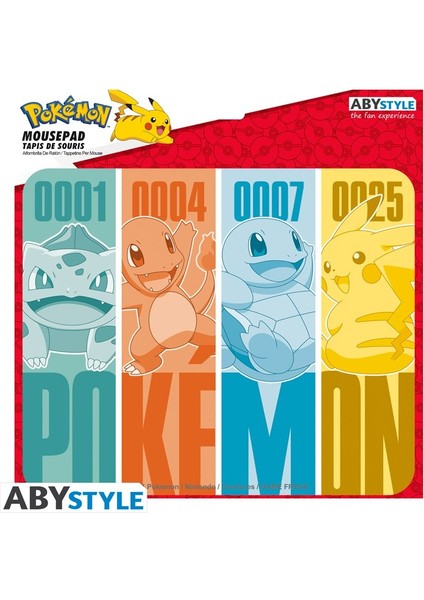 Pokemon - Flexible Mouse Pad - Kanto Starters - ABYACC549 fiyatları