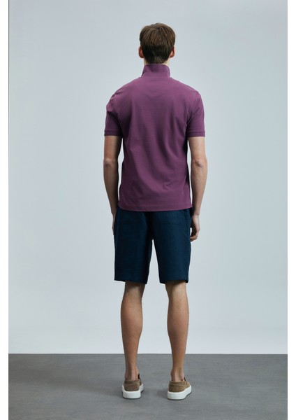 Peler Spor Erkek Chino Şort Slim Fit Siyah