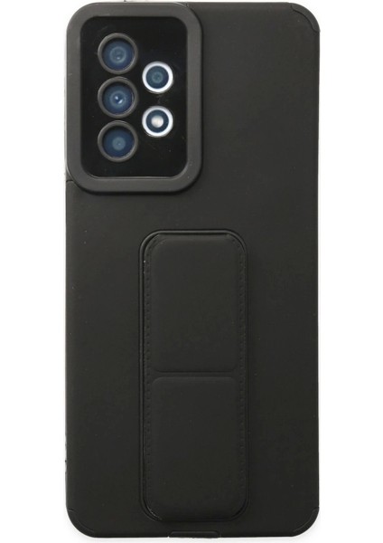 Newface Samsung Galaxy A33 5g Kılıf Mega Standlı Silikon - Siyah