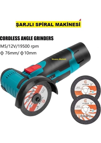 Şarjlı Avuç Içi Spiral, Taşınabilir ve Pratik Elektronik Aksesuar