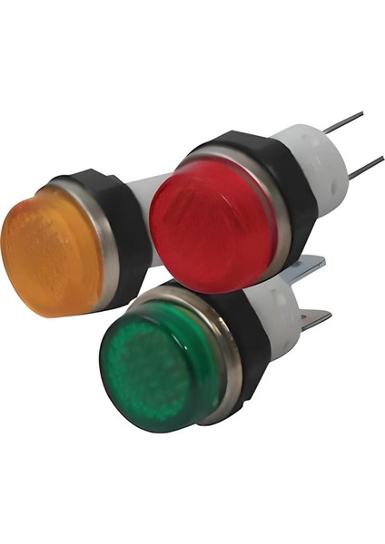 24V LED ve Flaşörlü Sinyal Lambası, Dayanıklı ve Parlak Aydınlatma Sağlar