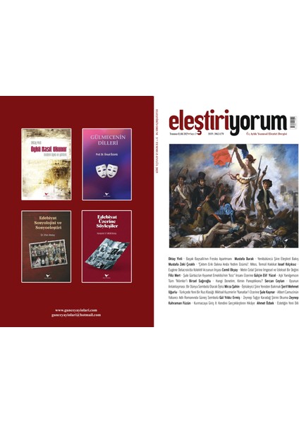 Eleştiriyorum 3, Temmuz-Eylül 2025 - Eleştiri dergisi - Günce Yayınları fiyatları