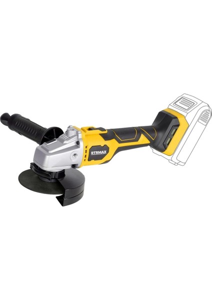 115MM Avuç Taşlama 10.000RPM, Akü ve Şarj Cihazı Hariç
