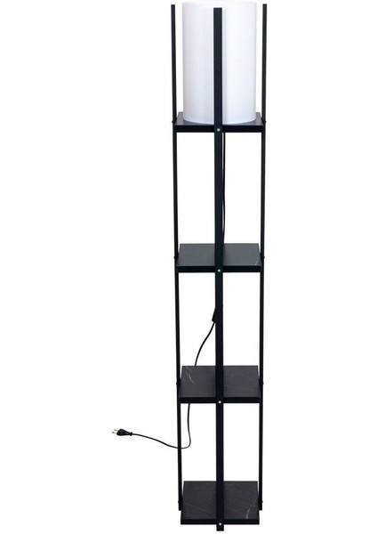 Siyah Raflı Lambader, Aksesuar ve Kitaplık Ihtiyacınıza Şık Çözüm