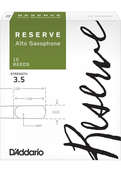 Alto Saksafon Kamışı No:3.5, D'addario Woodwinds Reserve DJR1035