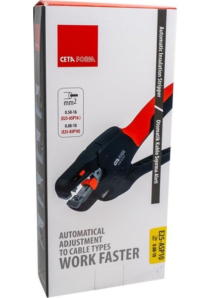 E25-ASP10 Otomatik Izoleli Kablo Sıyırma Aleti 0.08-10MM²