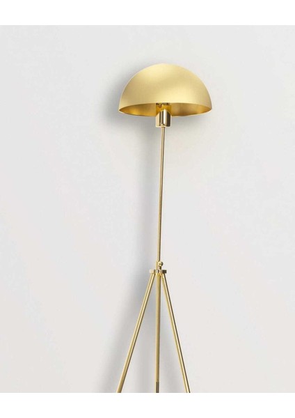 Şık Metal Tripod Mantar Şapkalı Dekoratif Lambader, Modern ve Zarif Tasarım fiyatları