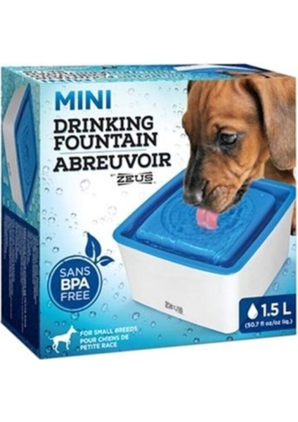 Mini Köpek Içme Kabı ve Su Püskürtücü 1,5 L