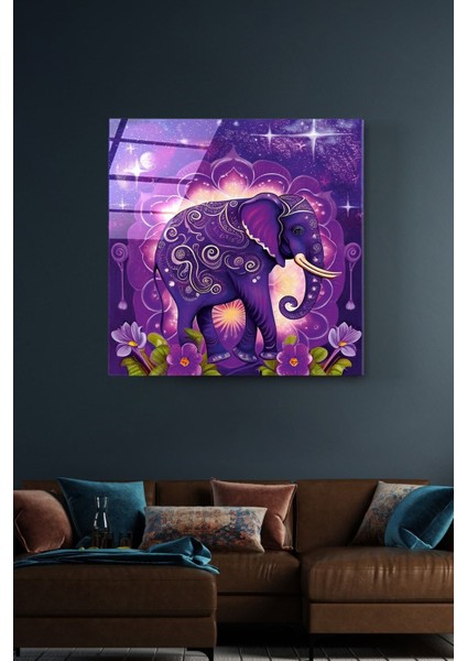 Elephant Cam Tablo, Dekoratif Cam Tablo