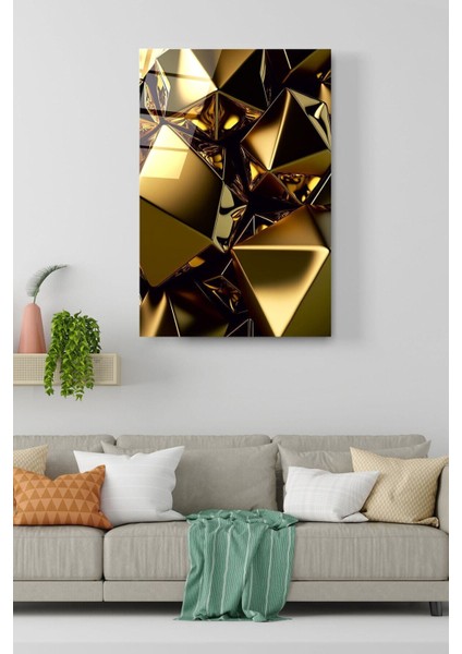 Gold Soyut Cam Tablo, Dekoratif Cam Tablo fırsatları