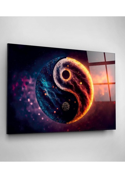 Yin Yang Cam Tablo, Dekoratif Cam Tablo modelleri