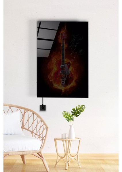 LED Aydınlatmalı Elektro Gitar Cam Tablo, Işıklı Cam Tablo fiyatları