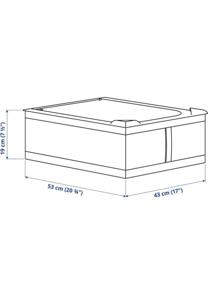 Gri Skubb Hurç 43X53X19 Cm, Şık ve Fonksiyonel Saklama Çözümü indirimleri