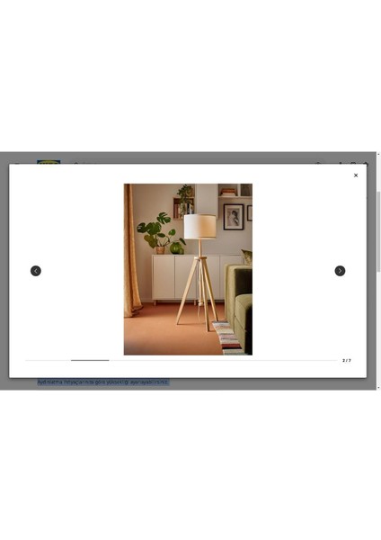 Dişbudak-Beyaz Yer Lambası, Sıcak ve Şık Aydınlatma Için Ideal Seçim