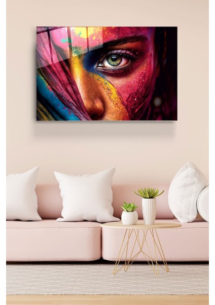 Colorful Woman Cam Tablo, Dekoratif Cam Tablo fırsatları