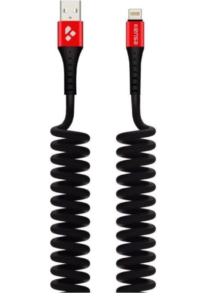 Yaylı Micro USB Kablo, Dayanıklı ve Pratik Şarj ve Veri Aktarımı Için Uygun