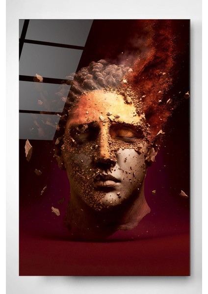 Yunan Tanrısı Ares Cam Tablo, Dekoratif Cam Tablo