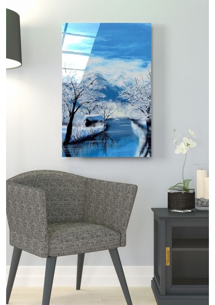 Kar Manzaralı Cam Tablo, Dekoratif Cam Tablo fırsatları