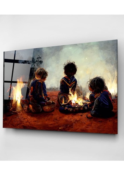 Aborjinler Cam Tablo, Dekoratif Cam Tablo indirimleri