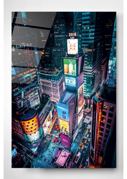 Times Square Cam Tablo, Dekoratif Cam Tablo