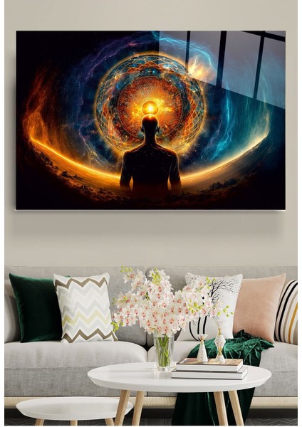 Mistik Enerji Cam Tablo, Dekoratif Cam Tablo